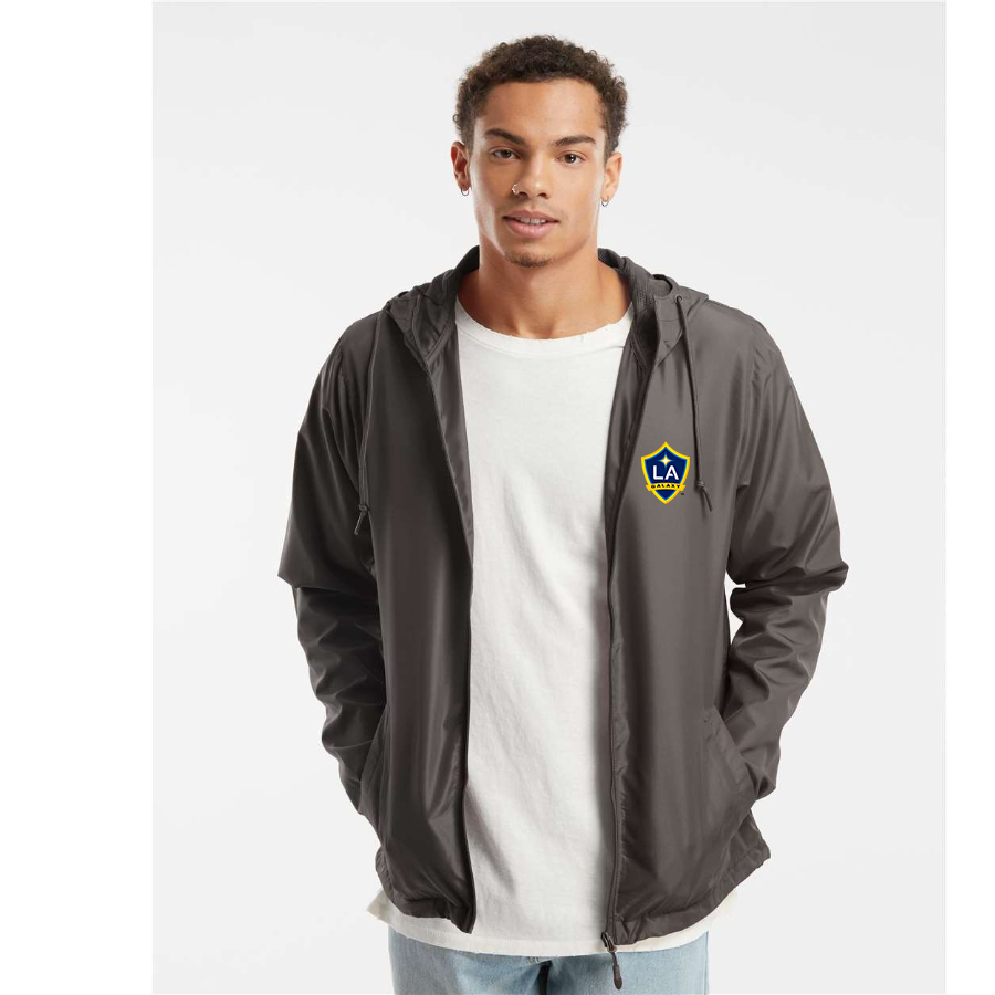 Men’s LA Galaxy FC  - Independent Trading Co. - Lightweight Windbreaker Full-Zip Jacket - EXP54LWZ