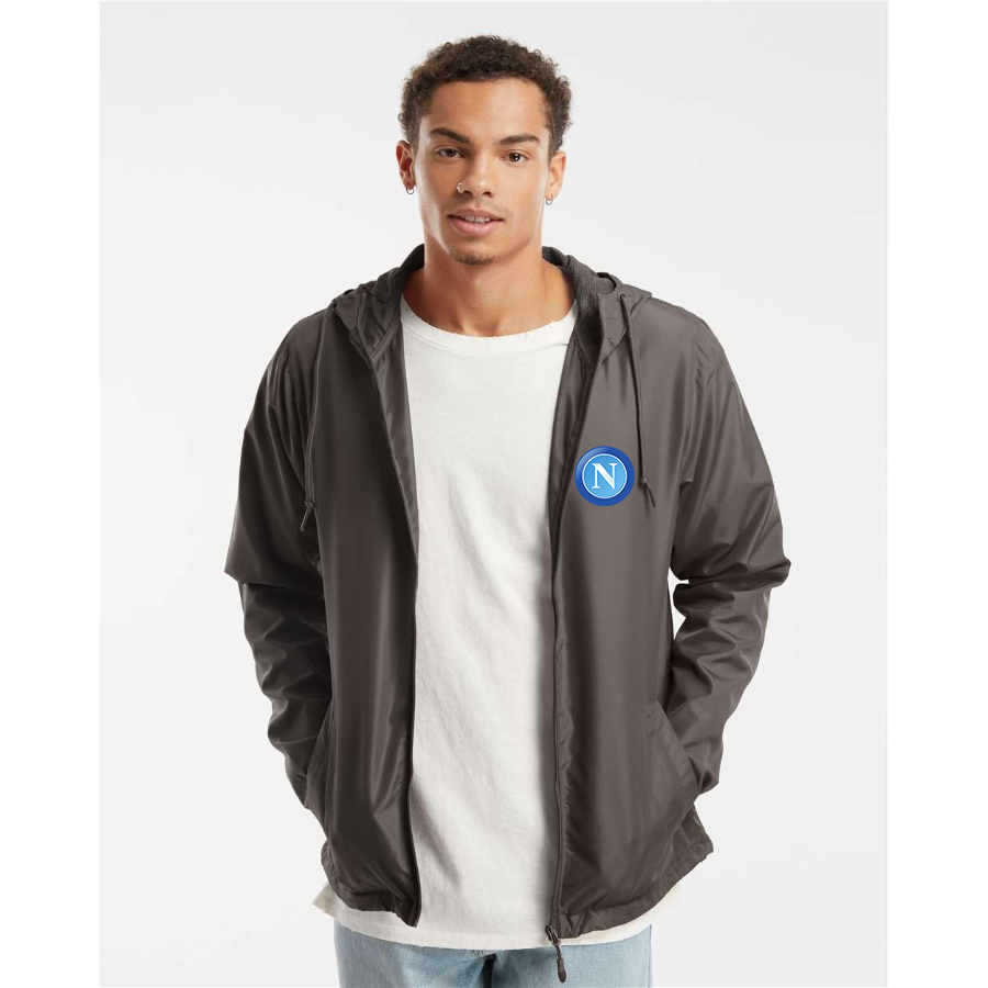 Men’s Napoli FC - Independent Trading Co. - Lightweight Windbreaker Full-Zip Jacket - EXP54LWZ