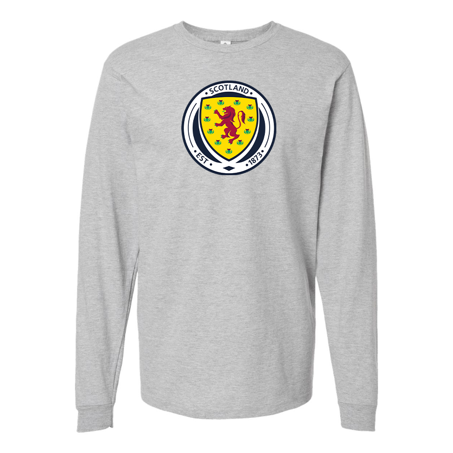 Youth Kids Scotland National Soccer Team Long Sleeve T-Shirt