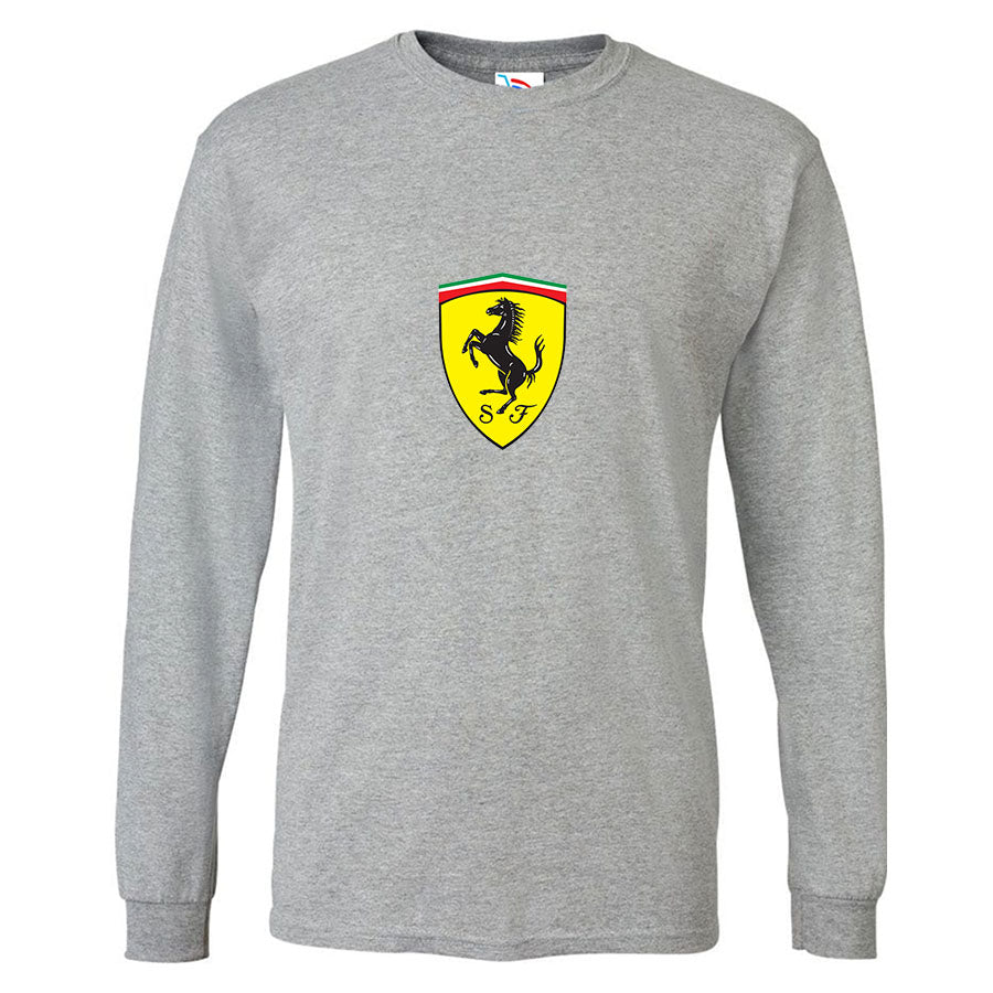 Men’s Ferrari Motorsport Car Long Sleeve T-Shirt