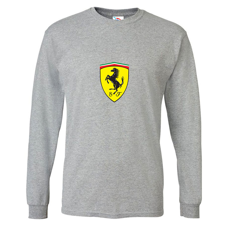 Youth Kids Ferrari Motorsport Car Long Sleeve T-Shirt