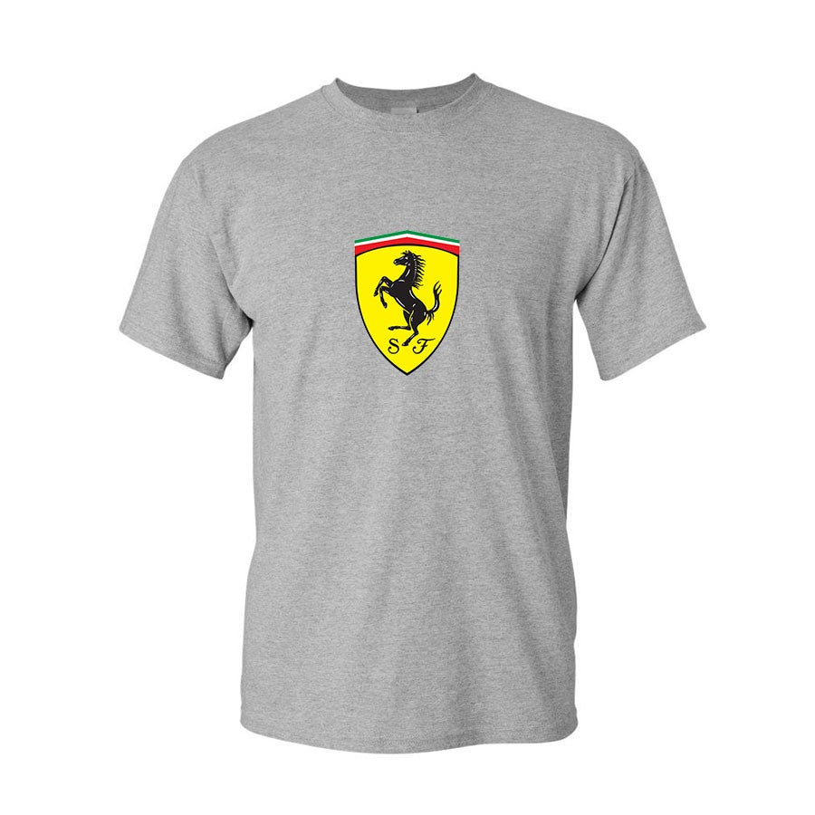 Youth Kids Ferrari Motorsport Car Cotton T-Shirt