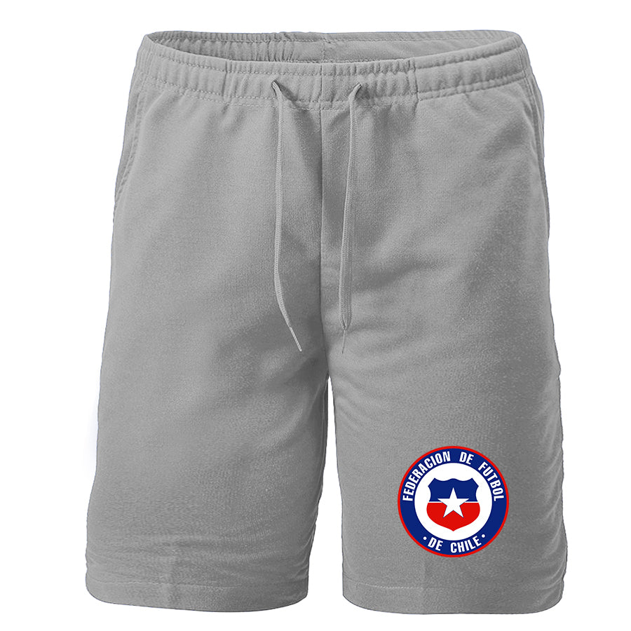 Men's Chile National Soccer Team  Athletic Fleece Shorts