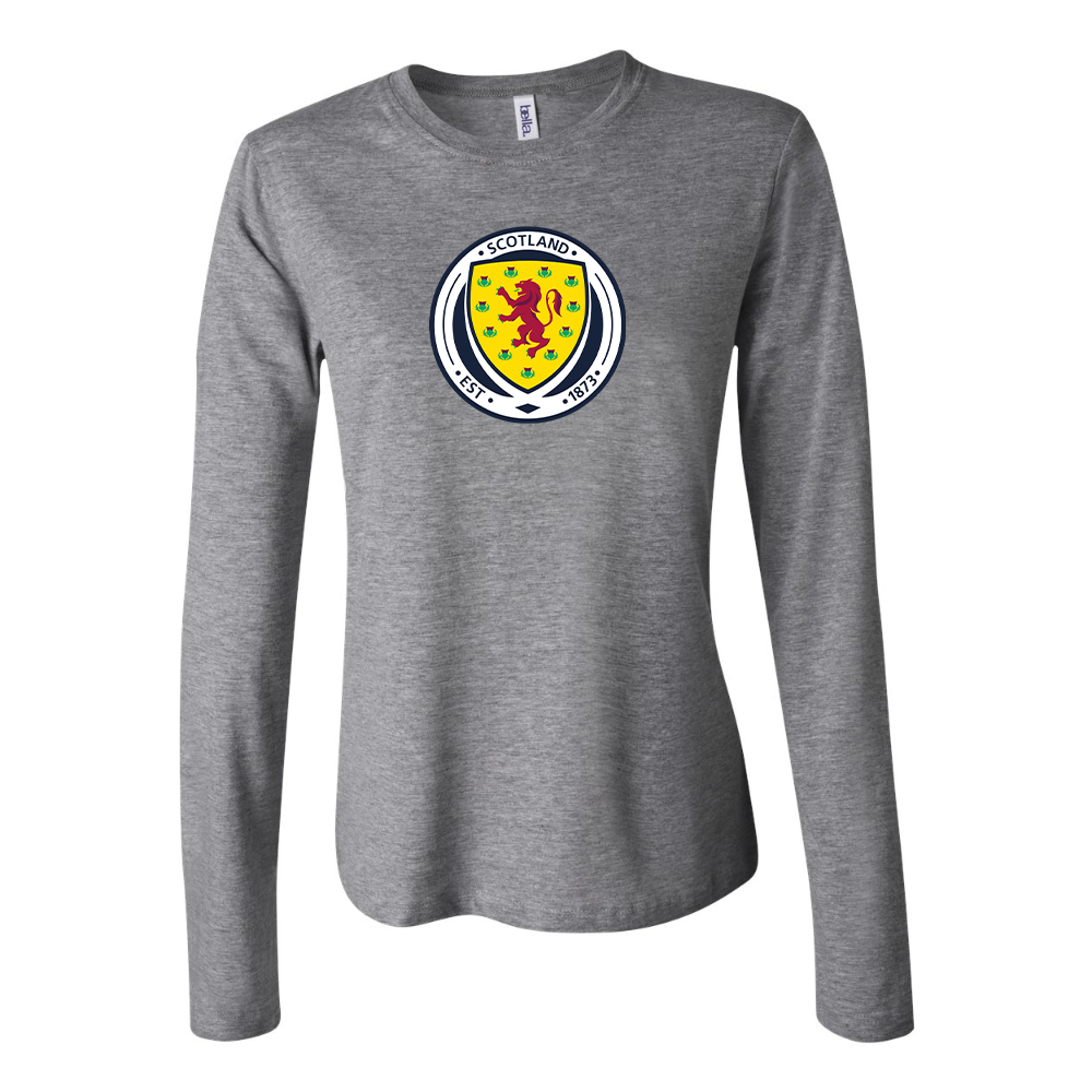 Women's Scotland National Soccer Team Long Sleeve T-Shirt