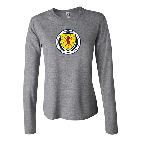 Women's Scotland National Soccer Team Long Sleeve T-Shirt