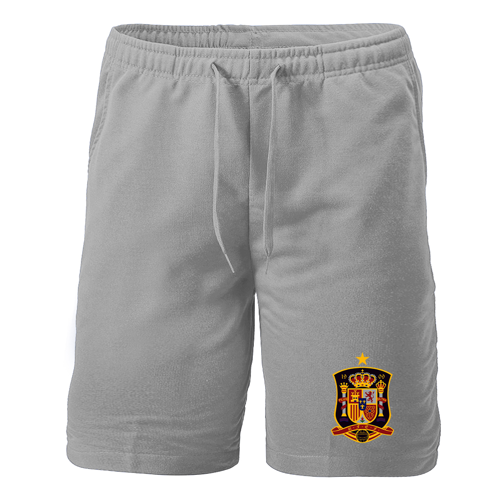 Men's Spain National Soccer Team Athletic Fleece Shorts