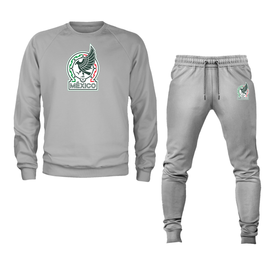 Men’s Mexico Soccer Soccer Logo Crewneck Sweatshirt Joggers Suit