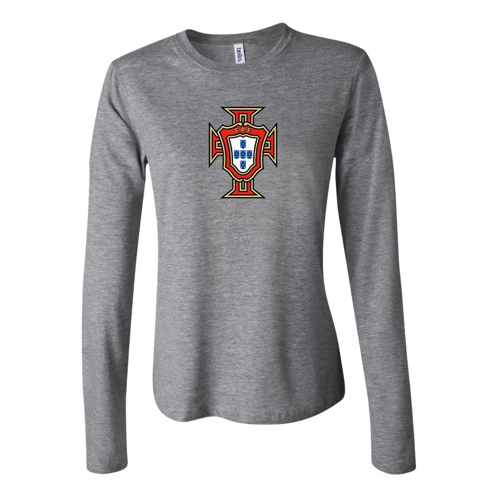 Women's Portugal National Soccer Team Long Sleeve T-Shirt