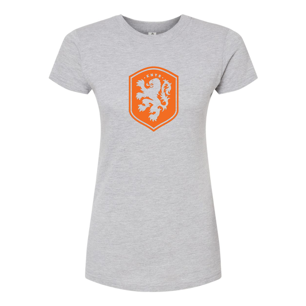 Women's Netherlands National Soccer Team Round Neck T-Shirt