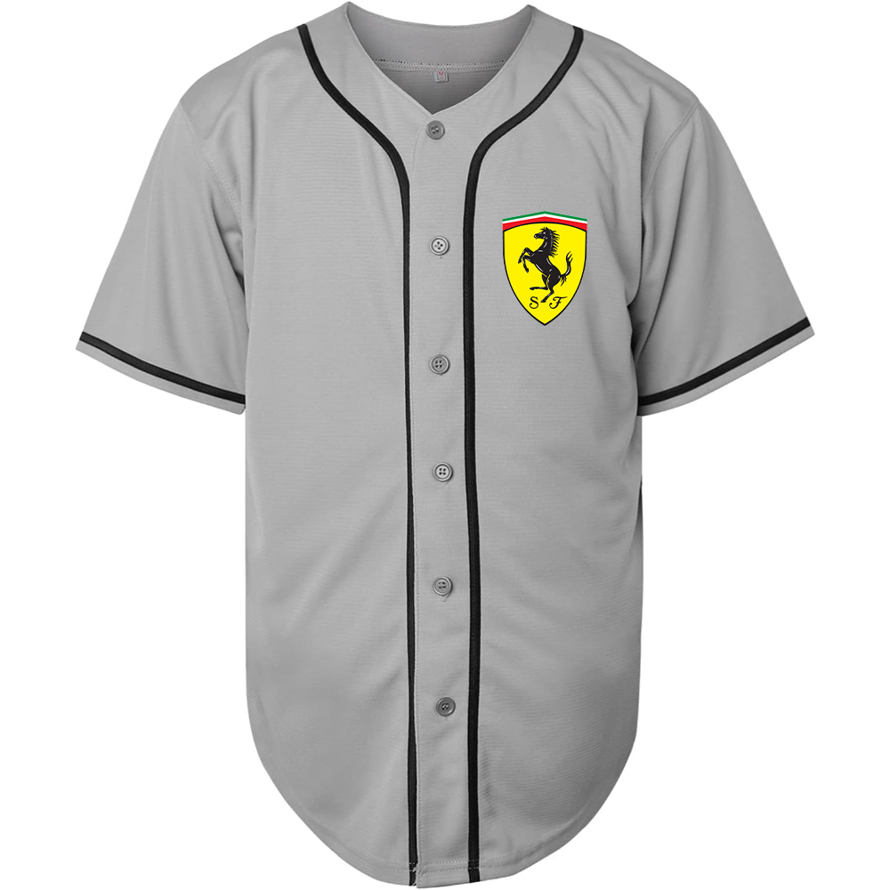 Men’s Ferrari Motorsport Car Baseball Jersey