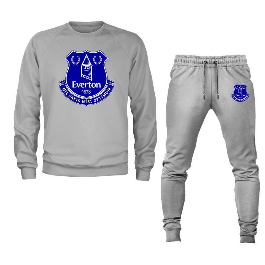 Men's Everton FC Logo Crewneck Sweatshirt Joggers Suit