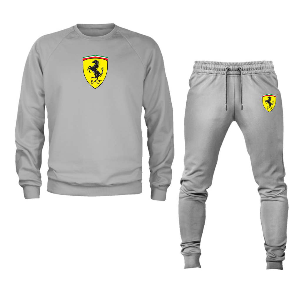 Men’s Ferrari Motorsport Car Crewneck Sweatshirt Joggers Suit