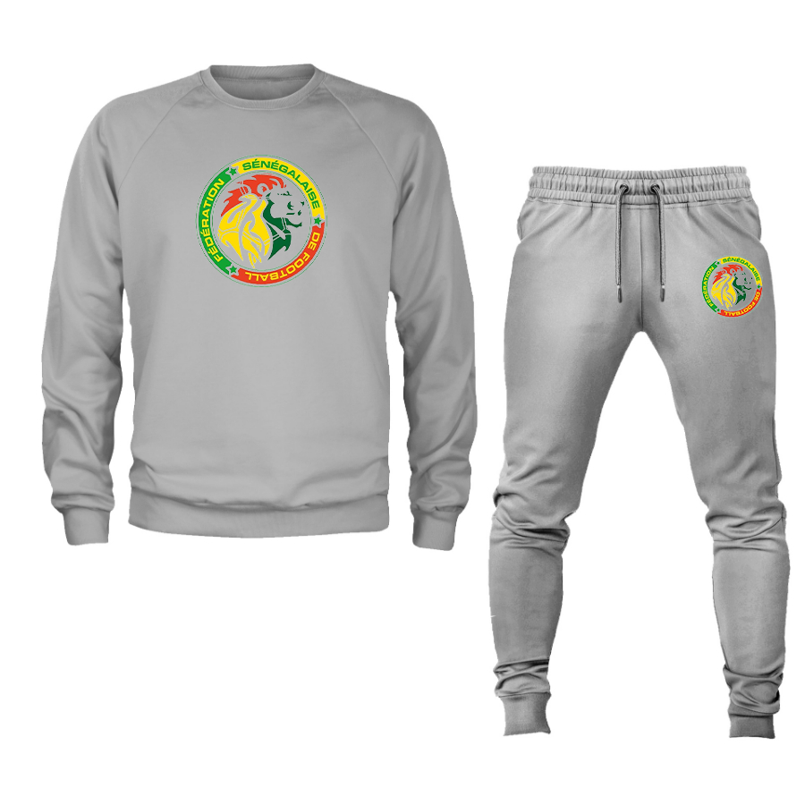 Men's Senegal National Soccer Team Crewneck Sweatshirt Joggers Suit