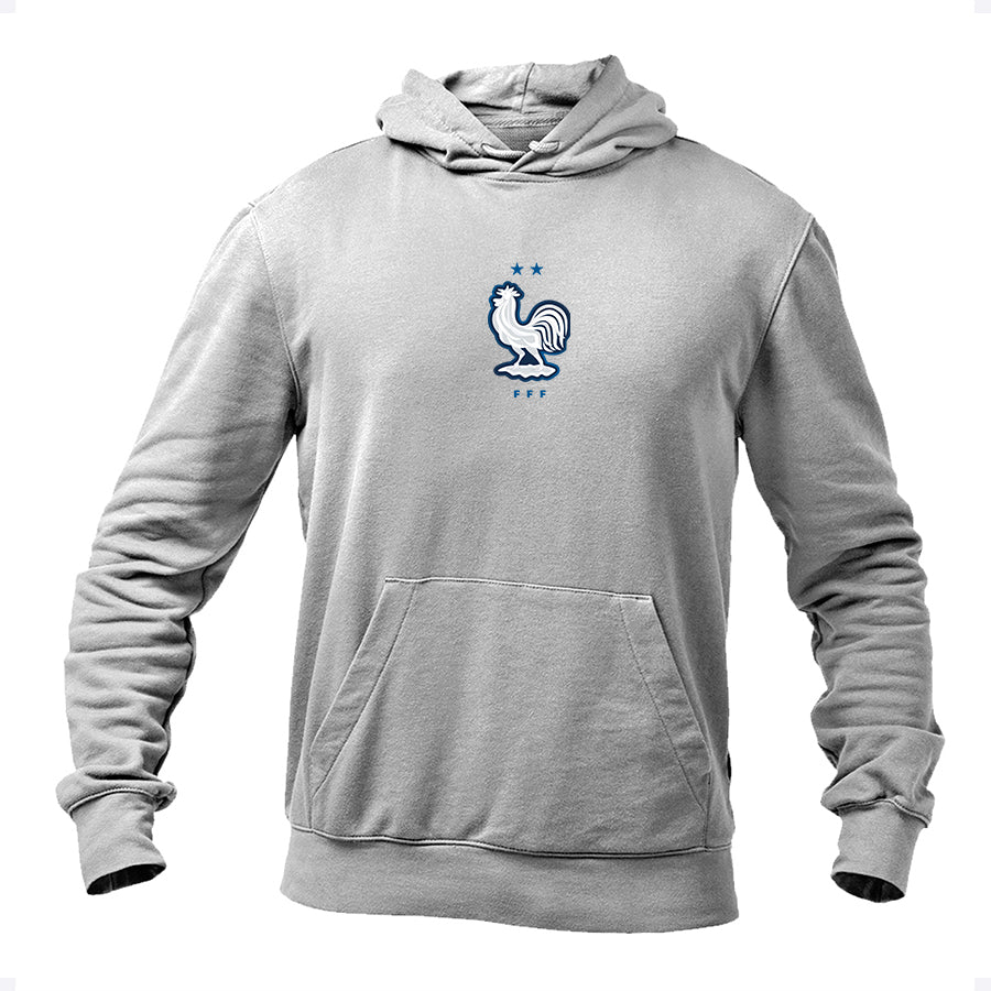 Men's France National Soccer Team Pullover Hoodie