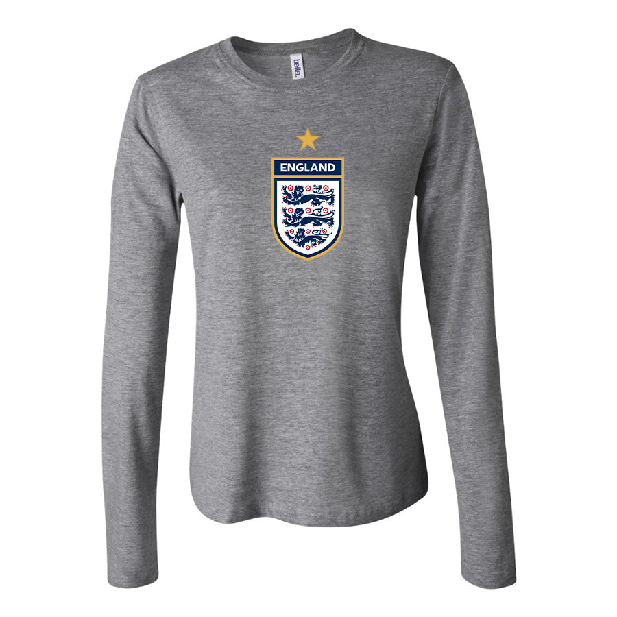 Women's England National Soccer Team Long Sleeve T-Shirt