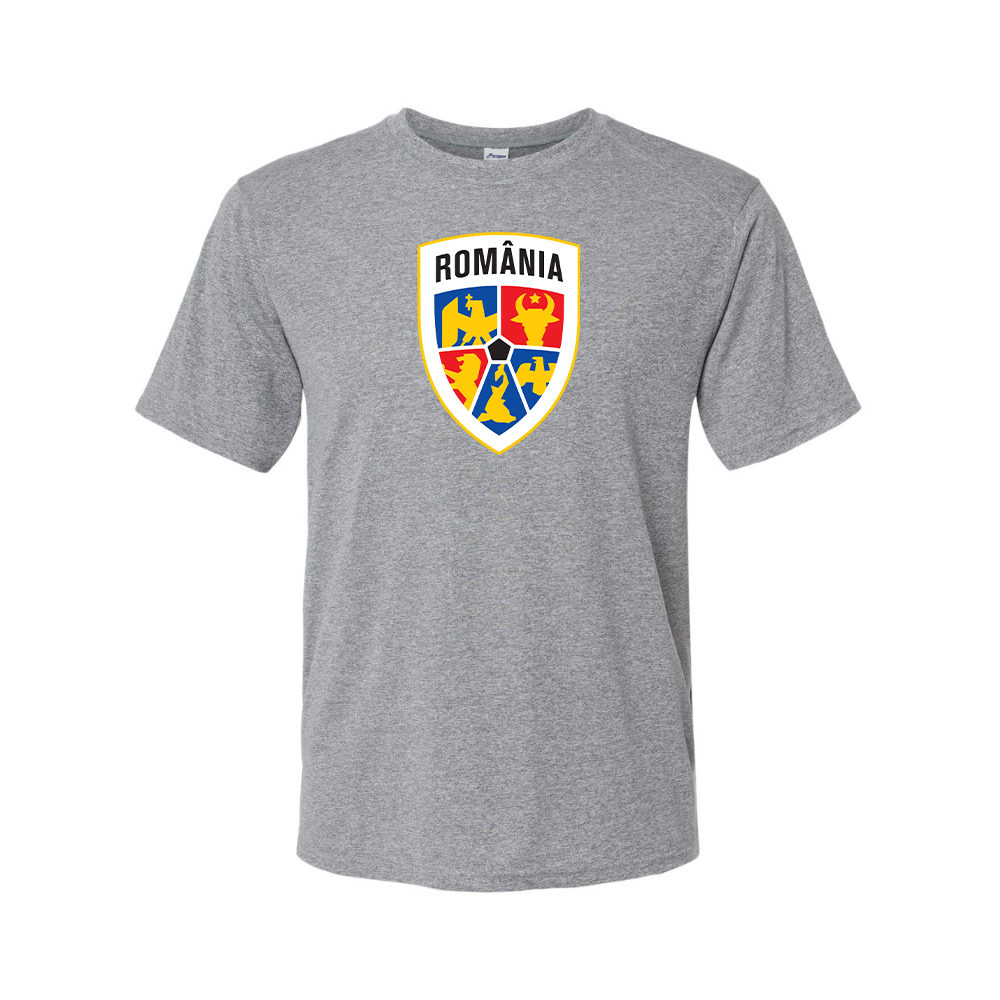 Men's Romania National Soccer Team Performance T-Shirt