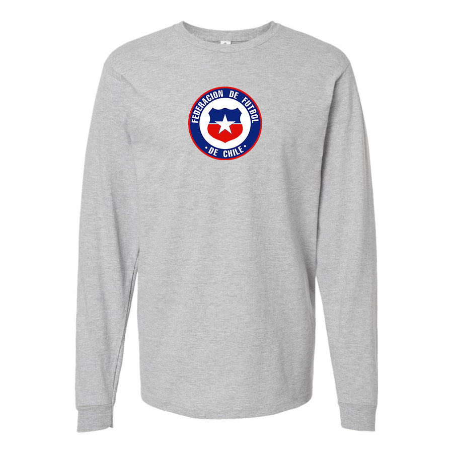 Men's Chile National Soccer Team  Long Sleeve T-Shirt