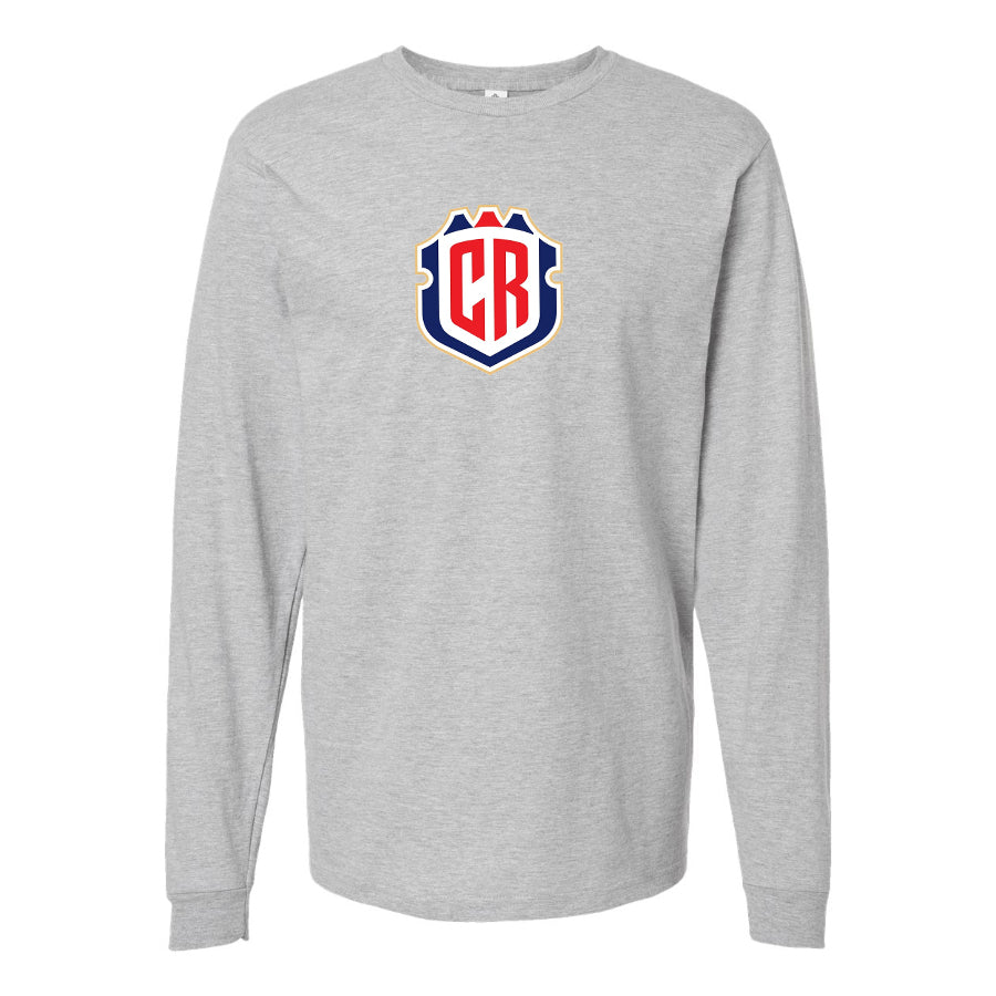 Men's Costa Rica National Soccer Team Long Sleeve T-Shirt