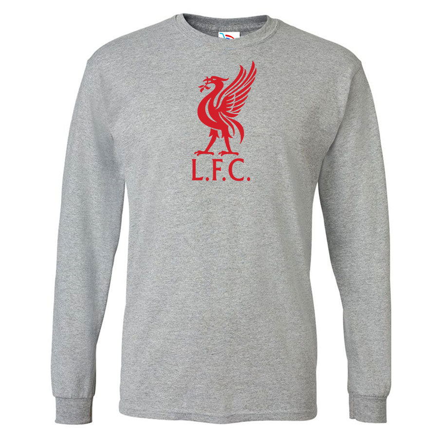 Youth Kids Liverpool L.F.C. Soccer Long Sleeve T-Shirt