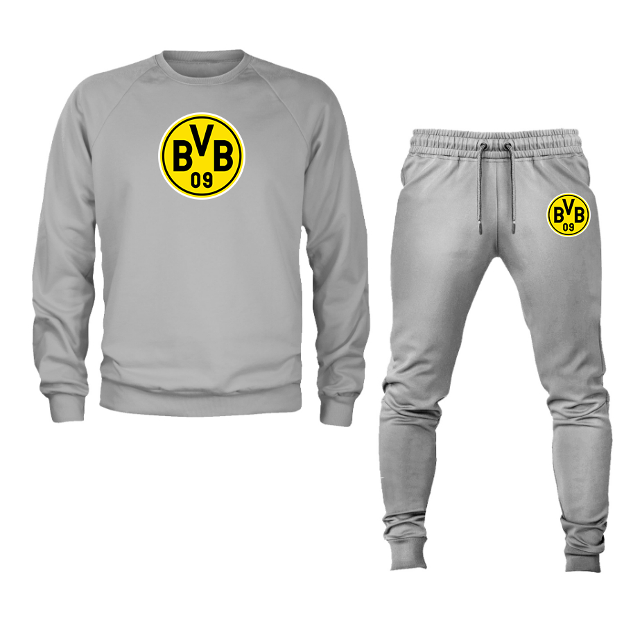 Men's Borussia Dortmund BVB FC Crewneck Sweatshirt Joggers Suit