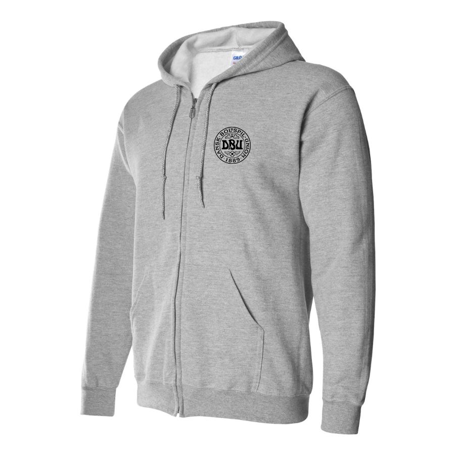 Men's Denmark Soccer Zipper Hoodie