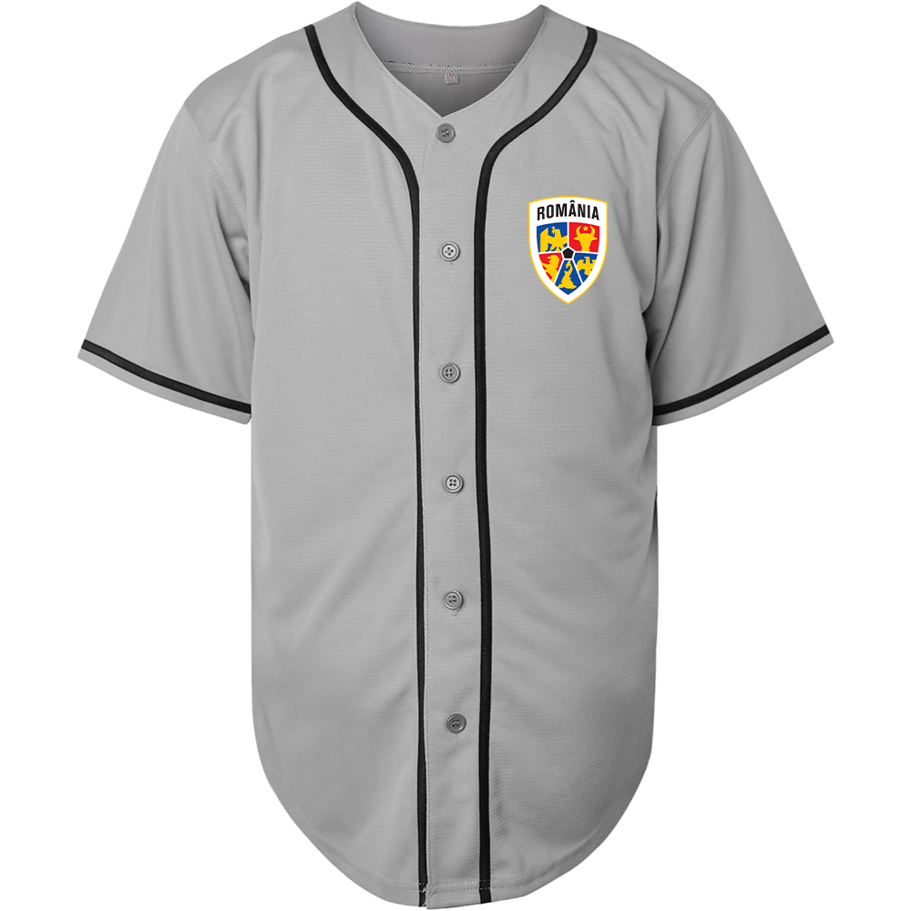 Men's Romania National Soccer Team Baseball Jersey