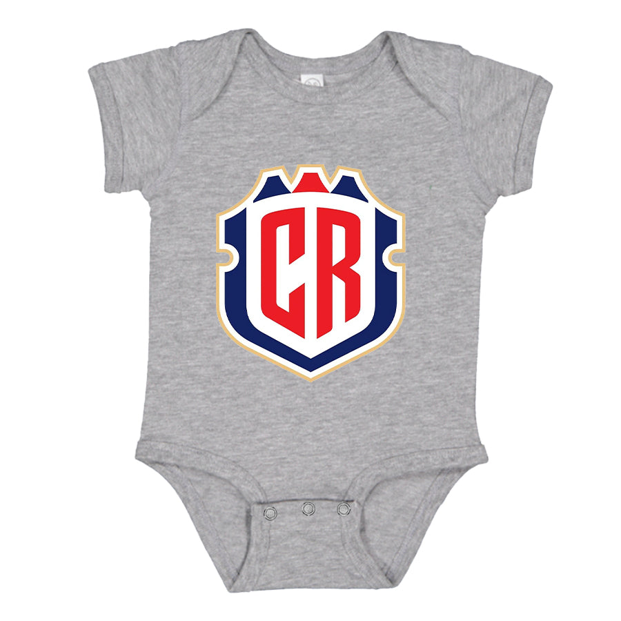 Costa Rica National Soccer Team Baby Romper Onesie