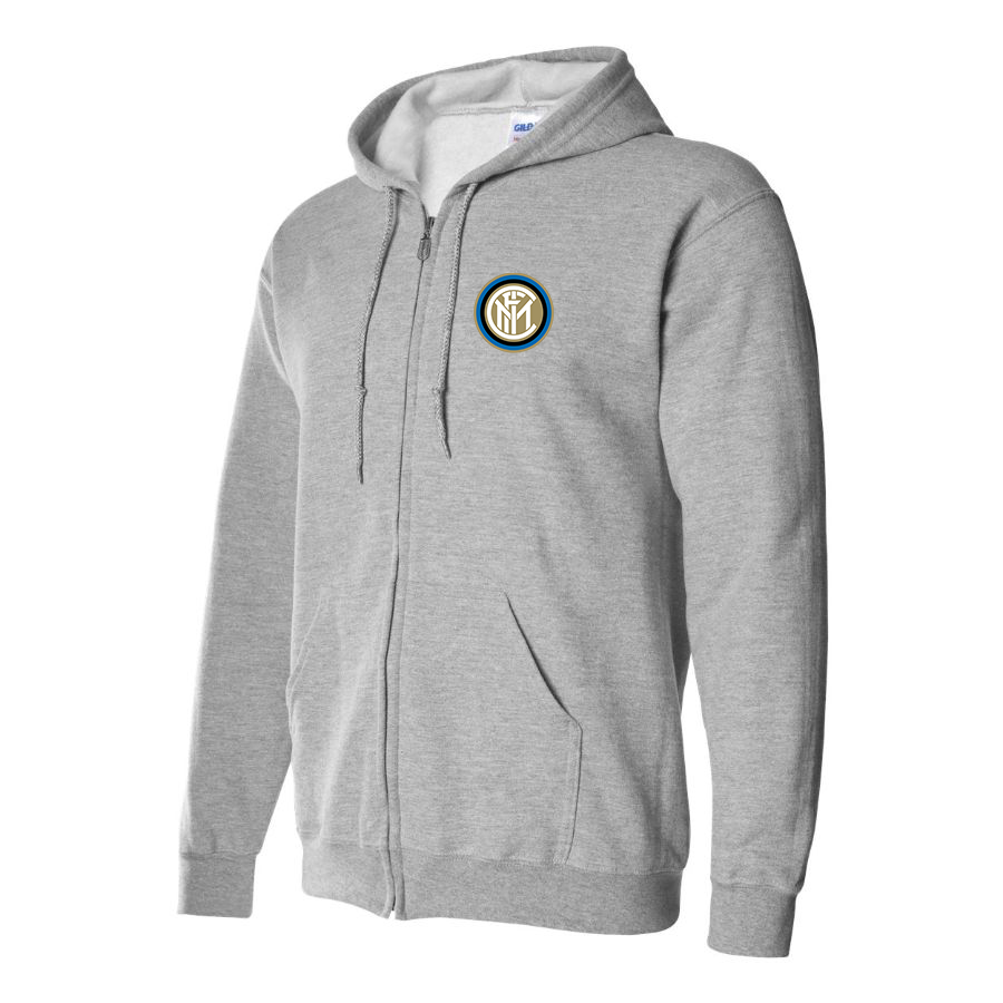 Men's Inter Milan Soccer Zipper Hoodie