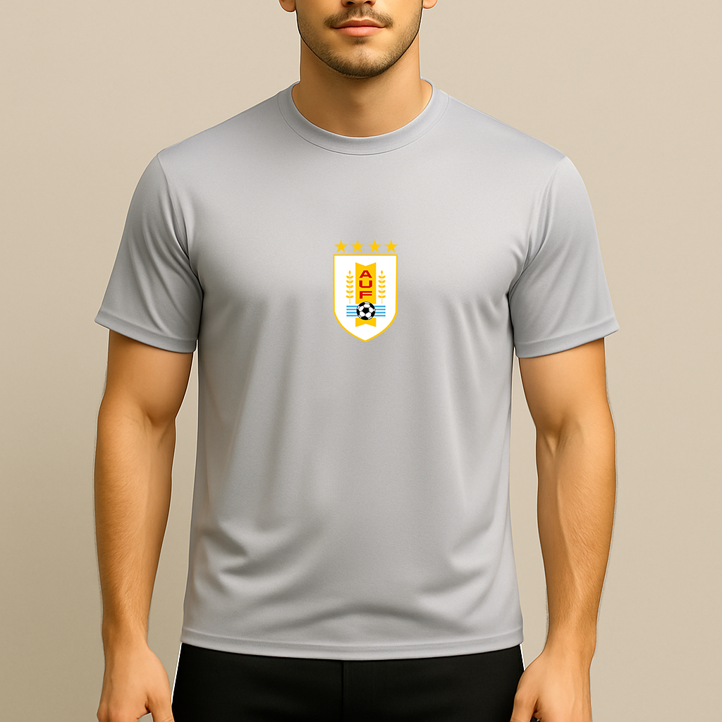 Men's Uruguay National Soccer Team Polyester T-Shirt
