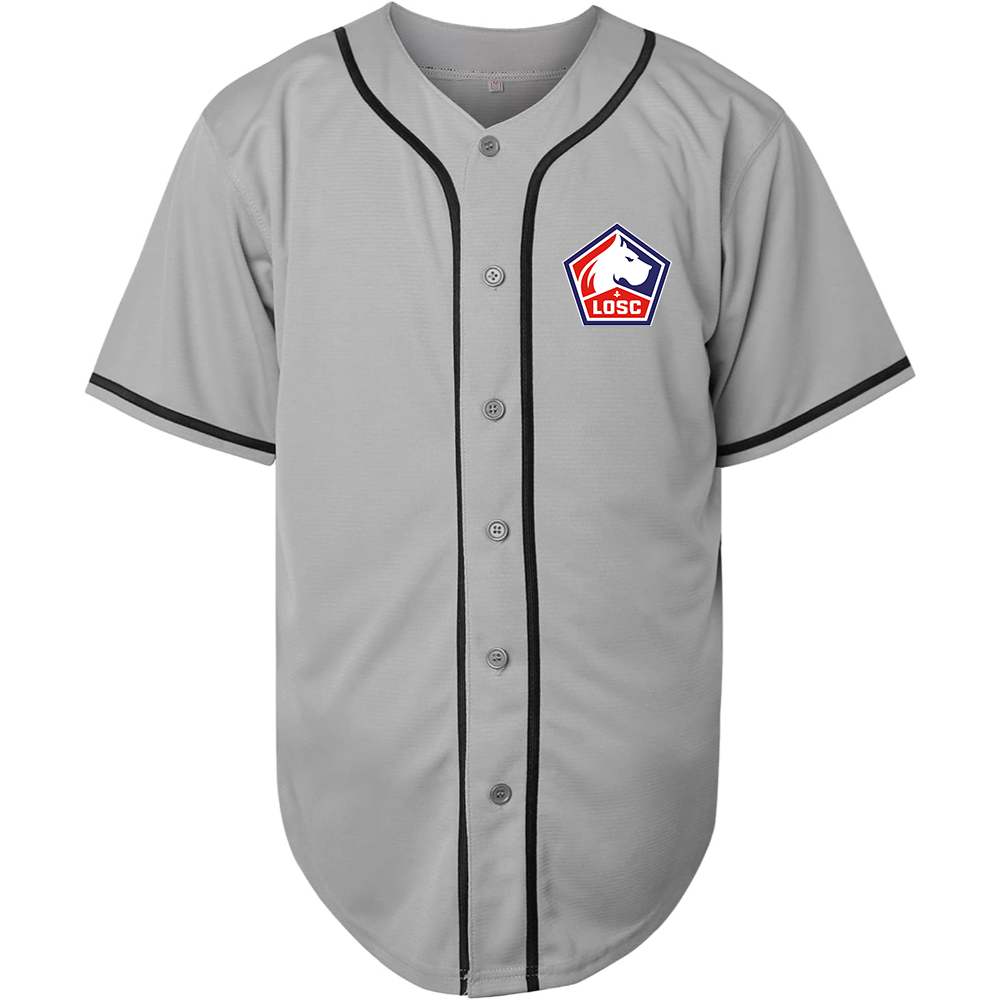 Men's Lille Olympique FC Baseball Jersey