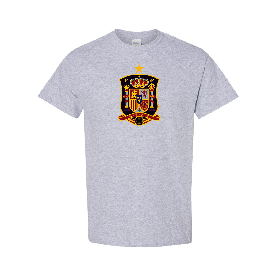 Men's Spain National Soccer Team Cotton T-Shirt