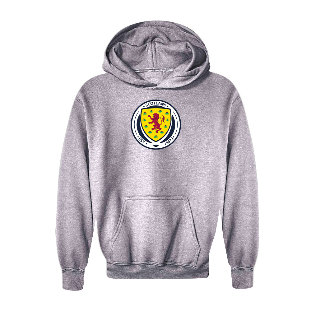 Youth Kids Scotland National Soccer Team Pullover Hoodie