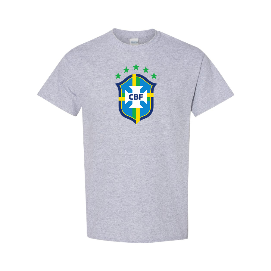 Youth Kids Brazil National Soccer Team Cotton T-Shirt