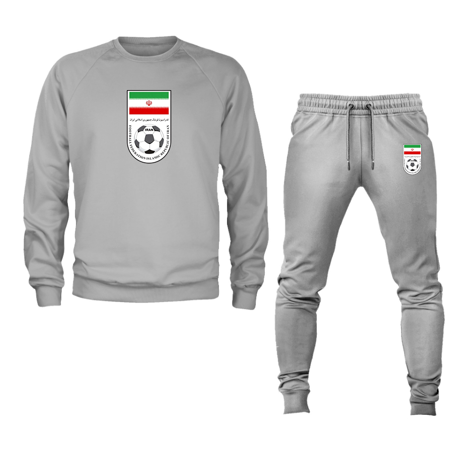 Men's Iran National Soccer Team Crewneck Sweatshirt Joggers Suit