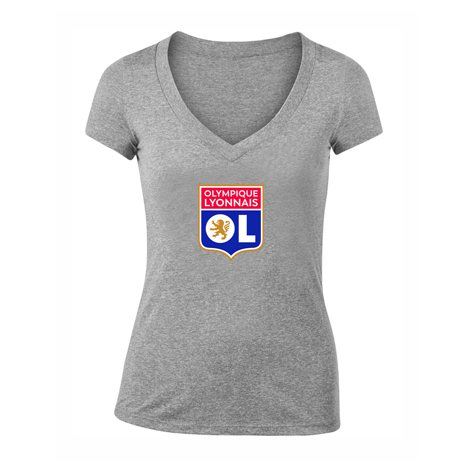 Women's Olympique Lyonnais FC V-Neck T-Shirt