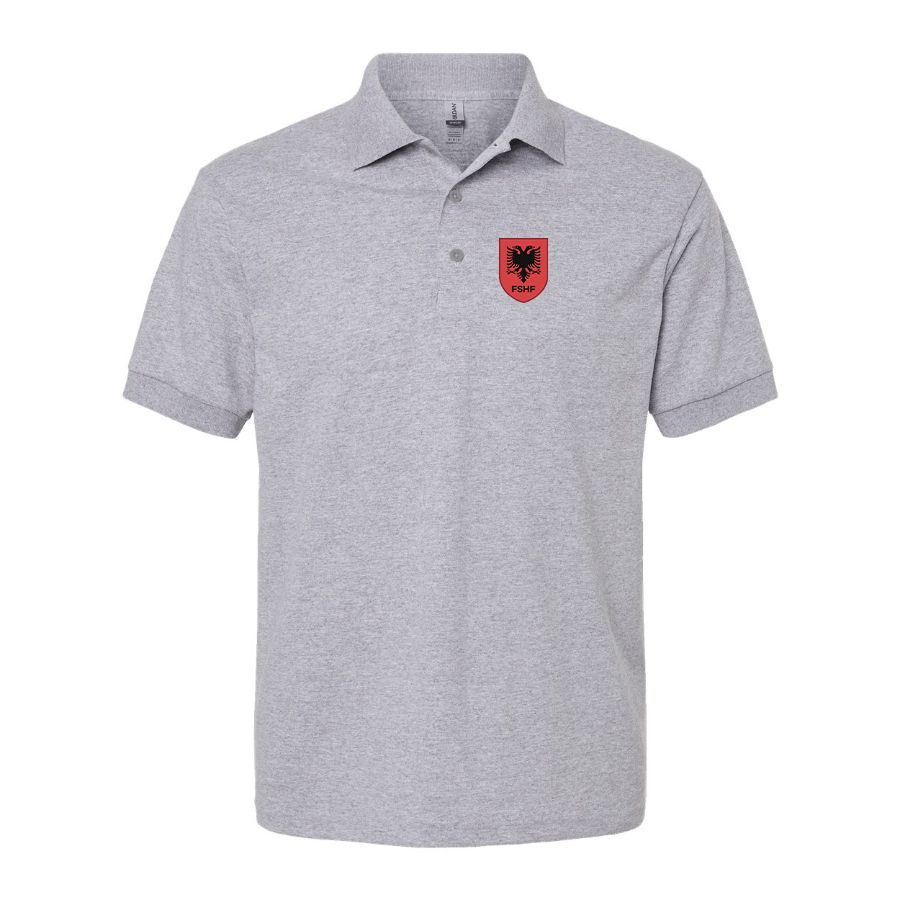 Men's Albania National Soccer Team Dry Blend Polo