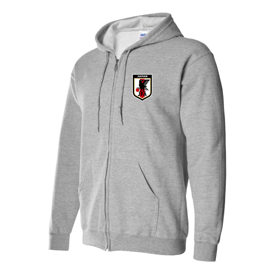 Men's Japan National Soccer Team Zipper Hoodie