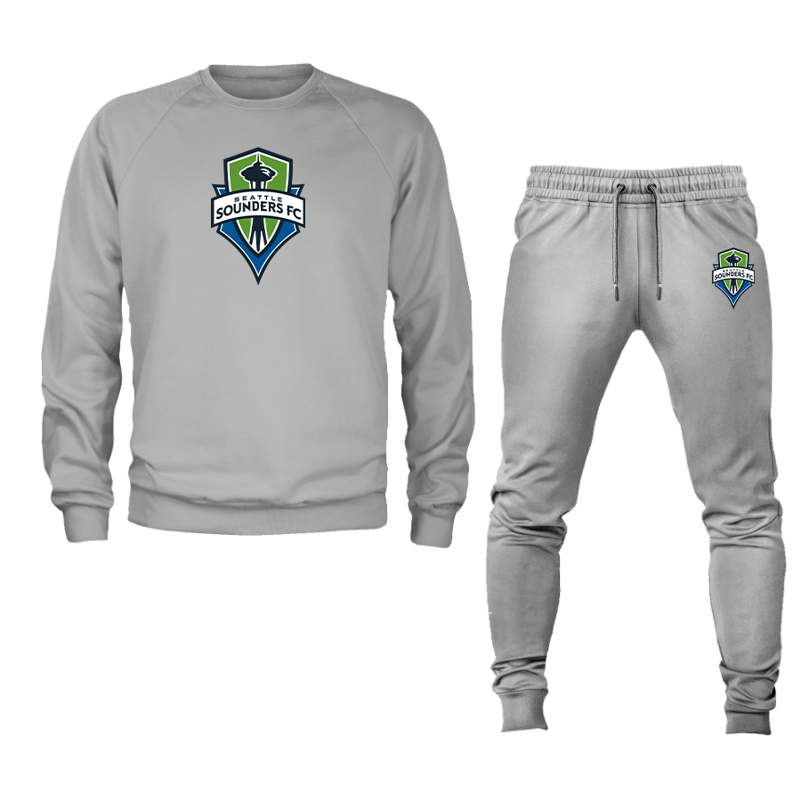 Men's Seattle Sounders FC Crewneck Sweatshirt Joggers Suit