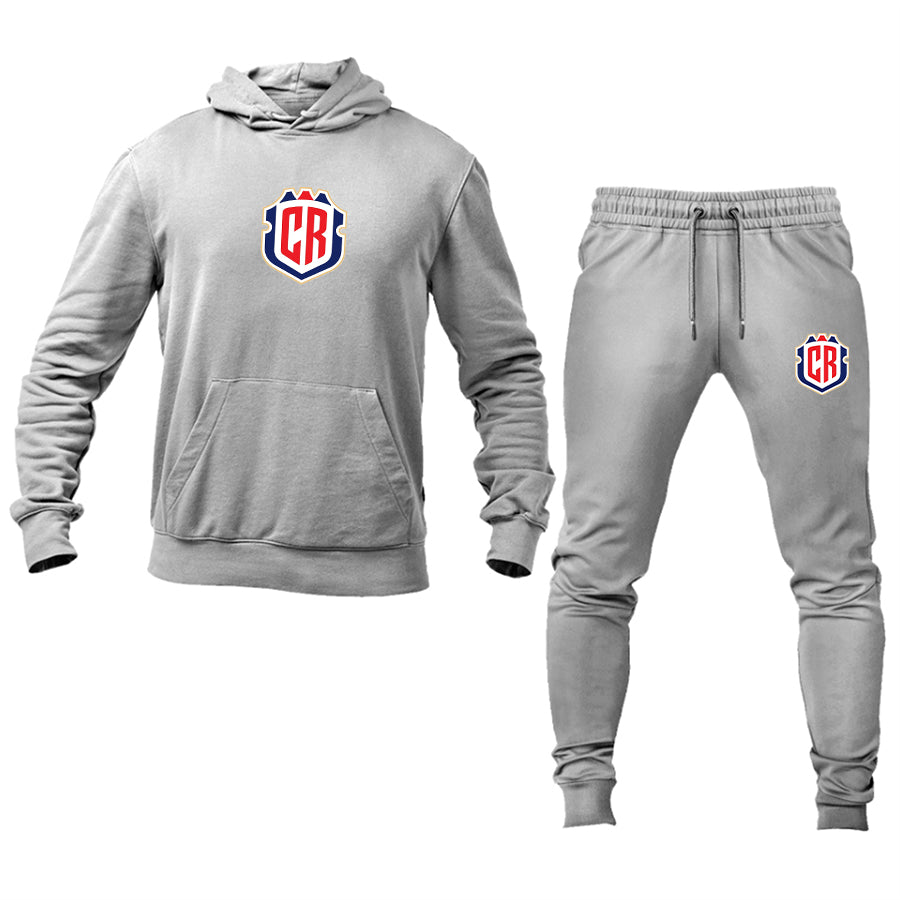 Men's Costa Rica National Soccer Team Hoodie Joggers Set