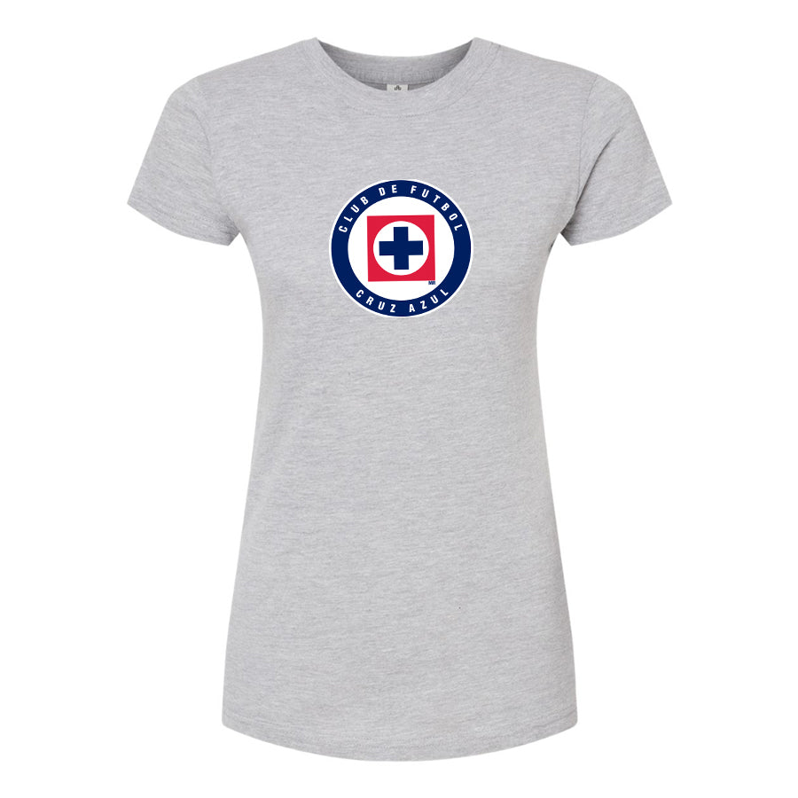 Women's Cruz Azul Football Club Round Neck T-Shirt