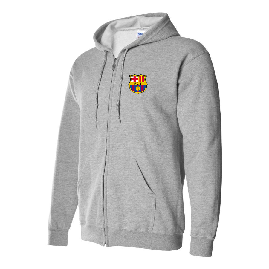 Men's F.C. Barcelona Soccer Zipper Hoodie