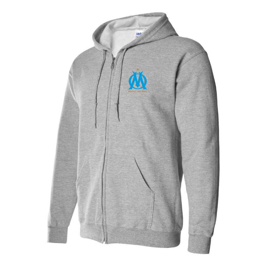 Men's Olympique de Marseille FC Zipper Hoodie