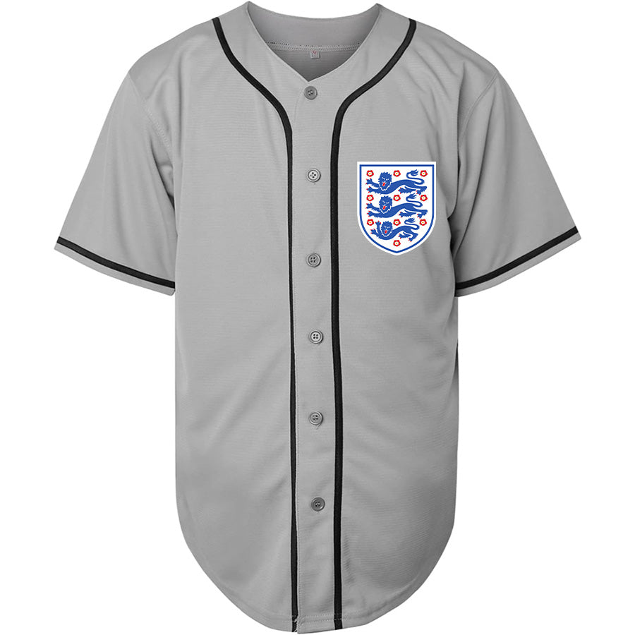 Men's England National Football Team Baseball Jersey