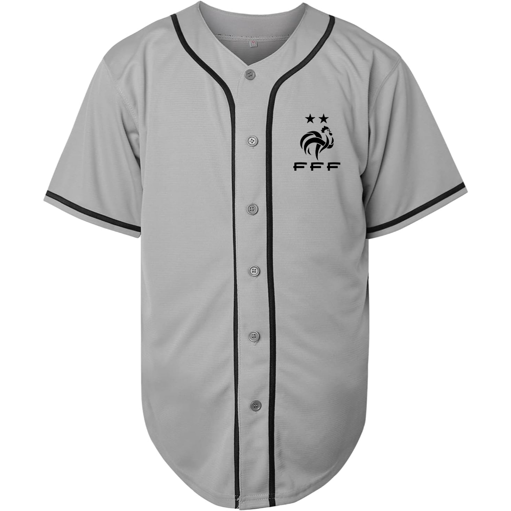 Men's France Soccer Baseball Jersey