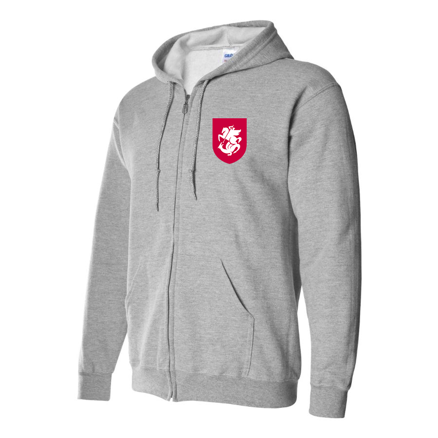 Men's Georgia National Soccer Team Zipper Hoodie