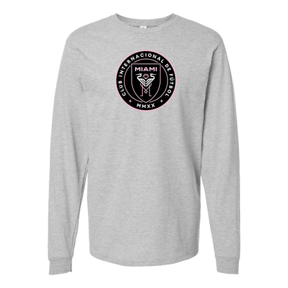 Men's Inter Miami FC Cotton Long Sleeve T-Shirt
