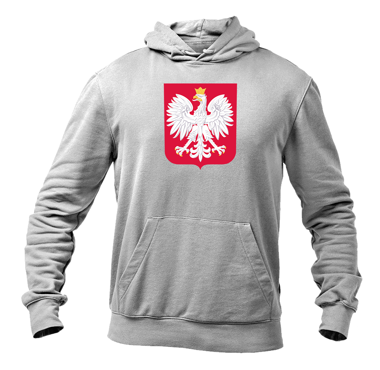 Men's Poland National Soccer Team Pullover Hoodie