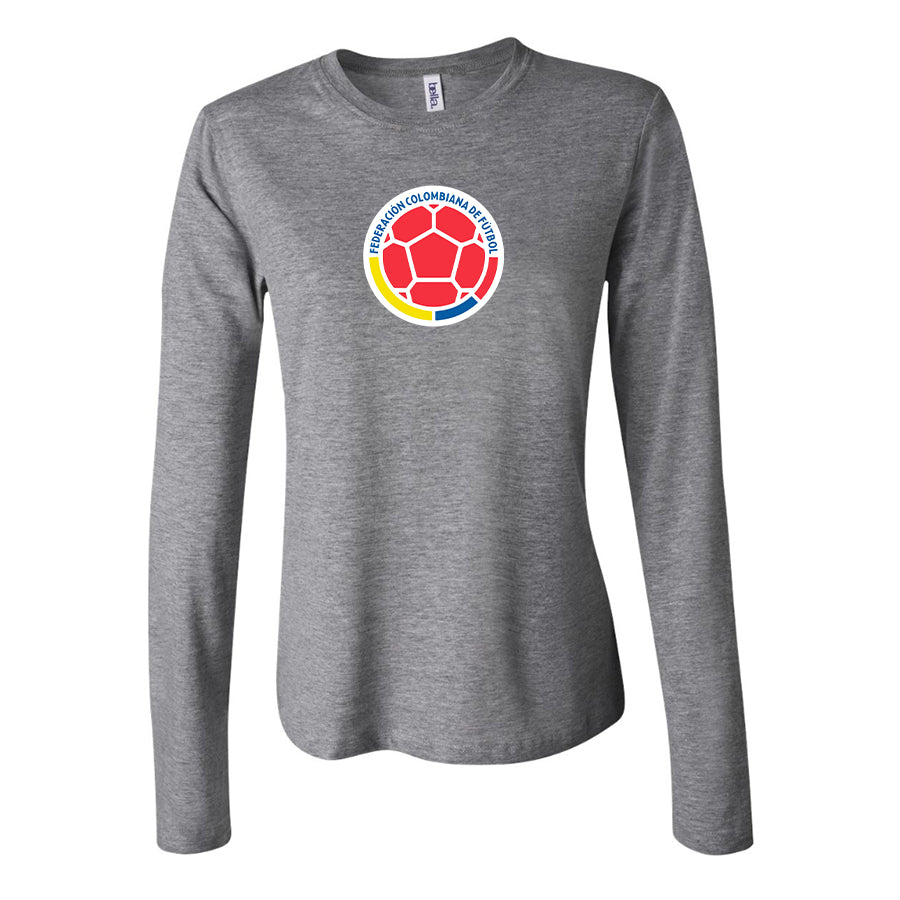 Women's Colombia National Soccer Team Long Sleeve T-Shirt