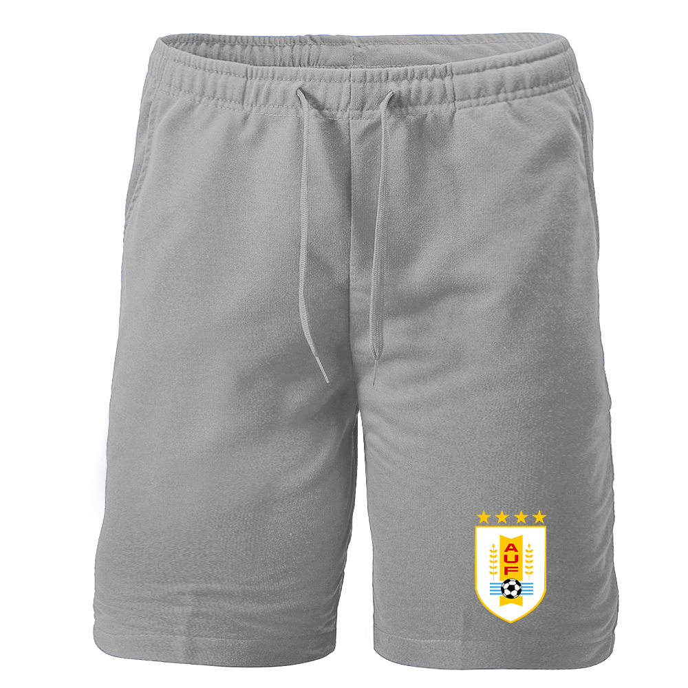 Men's Uruguay National Soccer Team Athletic Fleece Shorts