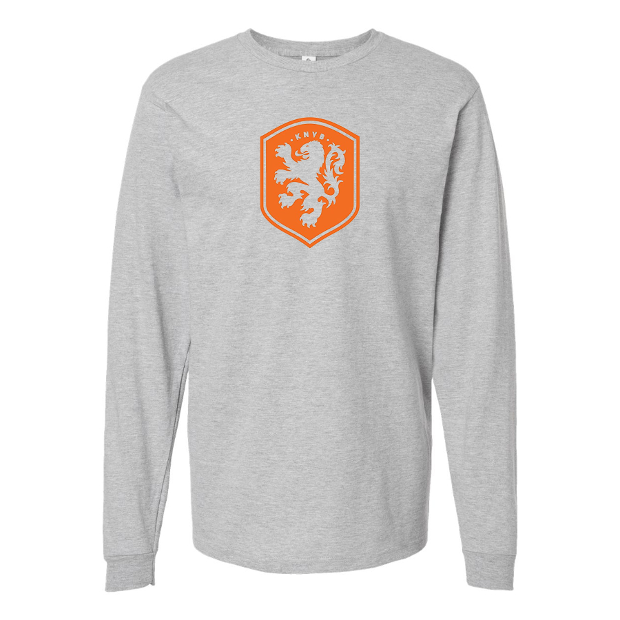 Youth Kids Netherlands National Soccer Team Long Sleeve T-Shirt